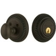 thumbnail image 1 of Nostalgic Warehouse Roprop_1Cyl_234_Na Rope Solid Brass Single Cylinder Deadbolt - Bronze, 1 of 1