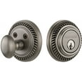 thumbnail image 1 of Nostalgic Warehouse Roprop_1Cyl_234_Na Rope Solid Brass Single Cylinder Deadbolt - Grey, 1 of 1
