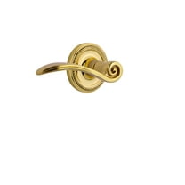 Nostalgic Warehouse Ropswn_Dd_Nk Swan Non-Turning Two-Sided Lever Set - Brass