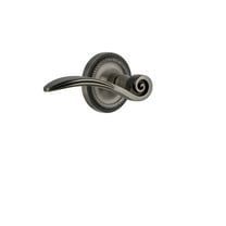 Nostalgic Warehouse Ropswn_Prv_238_Nk_Lh Swan Privacy Door Lever Set - Grey