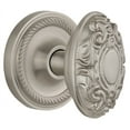 thumbnail image 1 of Nostalgic Warehouse Ropvic_Psg_238_Nk Victorian Solid Brass Passage Door Knob Set - Nickel, 1 of 4