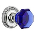 thumbnail image 1 of Nostalgic Warehouse Ropwac_Psg_234_Nk Rope Solid Brass Rose Passage Door Knob Set - Chrome, 1 of 7