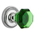 thumbnail image 1 of Nostalgic Warehouse Ropwae_Prv_234_Nk Rope Solid Brass Rose Privacy Door Knob Set - Chrome, 1 of 7