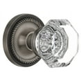 thumbnail image 1 of nostalgic warehouse ropwal_prv_238_nk waldorf solid brass privacy knob set with rope rose and 2-3/8" backset, 1 of 5
