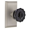 thumbnail image 1 of Nostalgic Warehouse Stucrb_Sd_Nk Studio Solid Brass Rose Single Dummy Door Knob - Nickel, 1 of 7