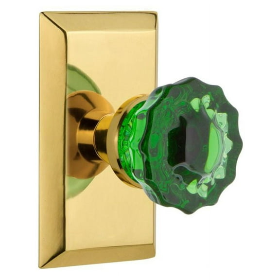 Nostalgic Warehouse Stucre_Sd_Nk Studio Solid Brass Rose Single Dummy Door Knob - Brass