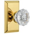 thumbnail image 1 of Nostalgic Warehouse Stucry_Dp_Nk Crystal Solid Brass Dummy Door Knob Set - Brass, 1 of 4