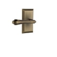 thumbnail image 1 of Nostalgic Warehouse Stuflr_Prv_238_Nk_Rh Fleur Privacy Door Lever Set - Brass, 1 of 1