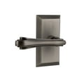 thumbnail image 1 of Nostalgic Warehouse Stuflr_Sd_Nk_Lh Fleur Non-Turning One-Sided Door Lever - Grey, 1 of 1
