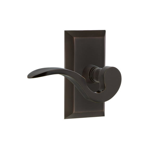 Nostalgic Warehouse Stuman_Prv_238_Nk_Lh Manor Privacy Door Lever Set - Bronze
