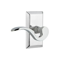 Nostalgic Warehouse Stuman_Prv_238_Nk_Lh Manor Privacy Door Lever Set - Chrome