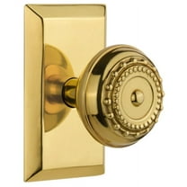 Nostalgic Warehouse Stumea_Sd_Nk Meadows Solid Brass Single Dummy Door Knob - Brass