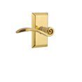 thumbnail image 1 of Nostalgic Warehouse Stuswn_Psg_238_Nk_Rh Swan Passage Door Lever Set - Brass, 1 of 1