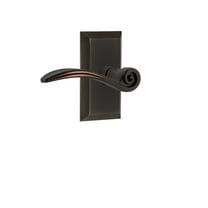 Nostalgic Warehouse Stuswn_Sd_Nk_Lh Swan Non-Turning One-Sided Door Lever - Bronze