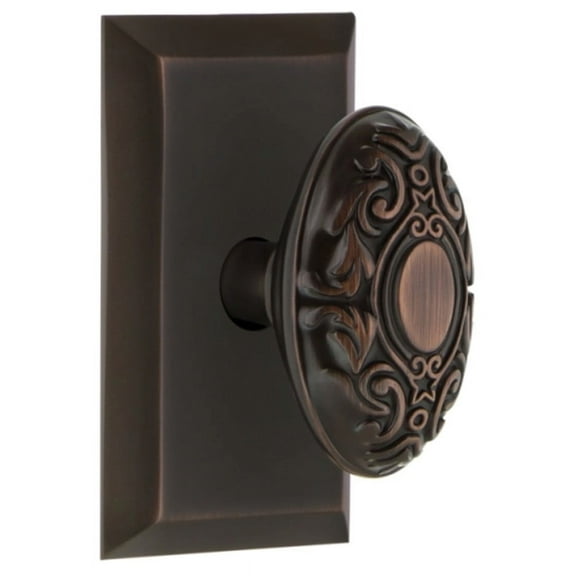 Nostalgic Warehouse Stuvic_Psg_234_Nk Victorian Solid Brass Passage Door Knob Set - Bronze