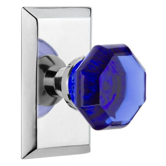 Nostalgic Warehouse Stuwac_Sd_Nk Studio Solid Brass Rose Single Dummy Door Knob - Chrome