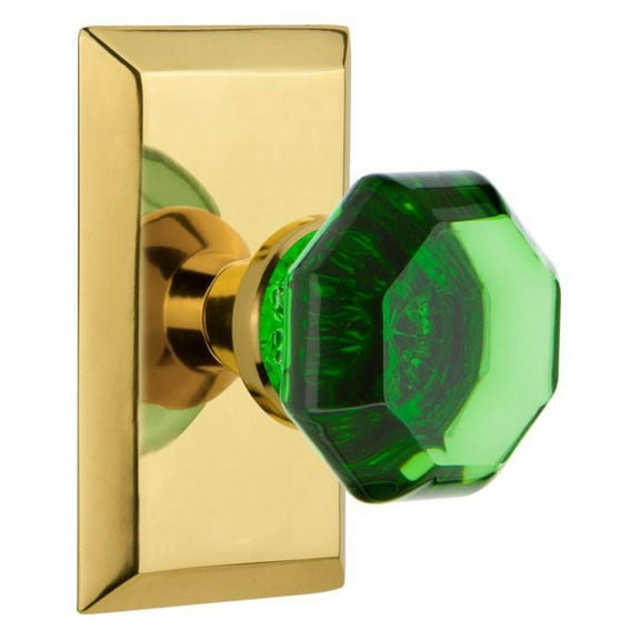 Nostalgic Warehouse Stuwae_Prv_234_Nk Studio Solid Brass Rose Privacy Door Knob Set -