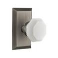 thumbnail image 1 of Nostalgic Warehouse Stuwaw_Dd_Na_Nk Studio Solid Brass Rose Dummy Door Knob Set - Grey, 1 of 2
