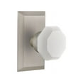 thumbnail image 1 of Nostalgic Warehouse Stuwaw_Dd_Na_Nk Studio Solid Brass Rose Dummy Door Knob Set - Nickel, 1 of 2