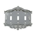thumbnail image 1 of nostalgic warehouse 719868 victorian switch plate with triple toggle bright chrome, 1 of 7