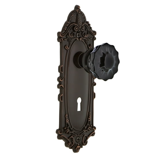 Nostalgic Warehouse Viccrb_Prv_238_Kh Victorian Rose Privacy Door Knob Set - Bronze