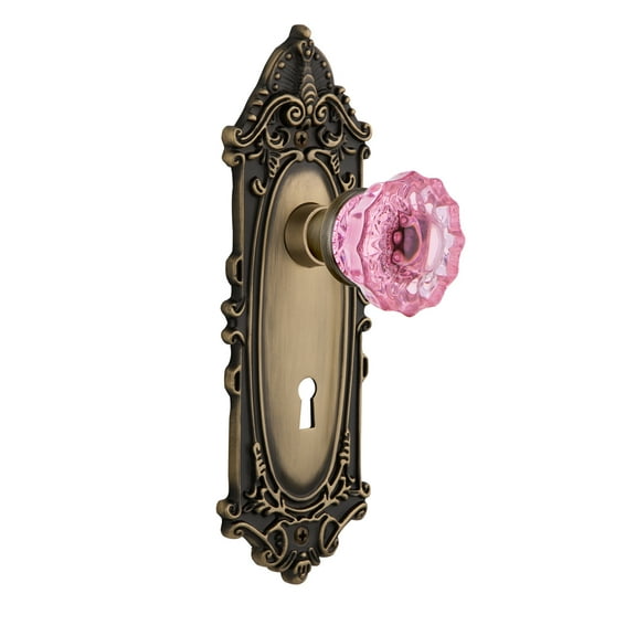 Nostalgic Warehouse Viccrp_Prv_238_Kh Victorian Rose Privacy Door Knob Set - Brass