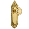 thumbnail image 1 of Nostalgic Warehouse Vicdec_Prv_238_Nk Deco Solid Brass Privacy Door Knob Set - Brass, 1 of 6