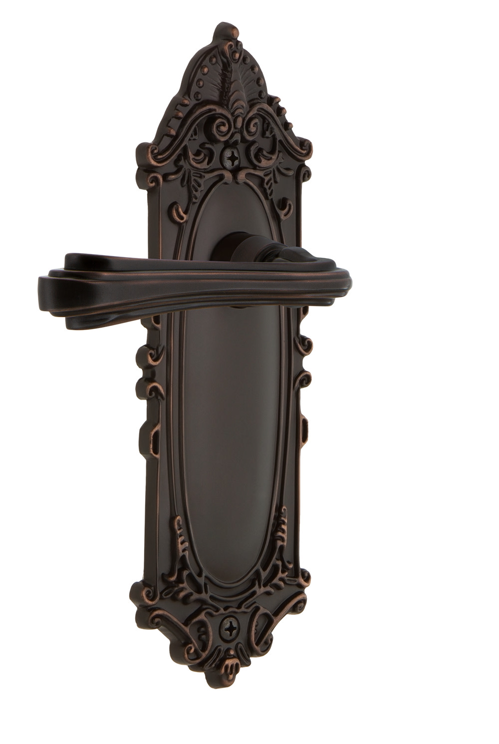 Nostalgic Warehouse Vicflr_Sd_Nk_Rh Fleur Non-Turning One-Sided Door Lever - Bronze - image 1 of 1