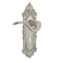 Nostalgic Warehouse Vicman_Sd_Kh_Rh Manor Non-Turning One-Sided Door Lever - Nickel