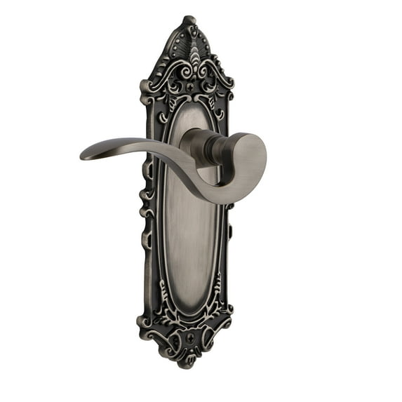 Nostalgic Warehouse Vicman_Sd_Nk_Lh Manor Non-Turning One-Sided Door Lever - Grey