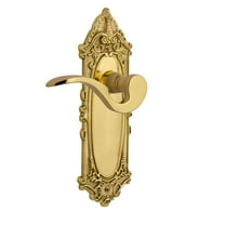 Nostalgic Warehouse Vicman_Sd_Nk_Rh Manor Non-Turning One-Sided Door Lever - Brass