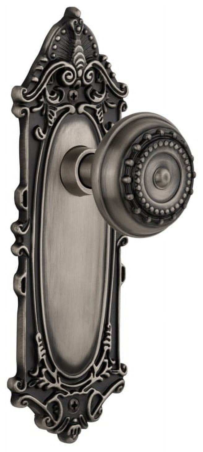 Antique Pewter Victorian Plate Passage Door Knob