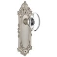 thumbnail image 1 of Nostalgic Warehouse Vicocc_Prv_238_Nk Oval Clear Crystal Solid Brass Privacy Door Knob Set, 1 of 1
