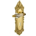 thumbnail image 1 of Nostalgic Warehouse Vicprl_Psg_234_Kh Parlor Solid Brass Passage Lever Set - Brass, 1 of 1