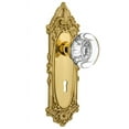 thumbnail image 1 of Nostalgic Warehouse Vicrcc_Psg_238_Kh Round Clear Crystal Solid Brass Passage Door Knob, 1 of 1