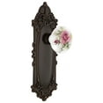 thumbnail image 1 of Nostalgic Warehouse Vicros_Psg_234_Nk Rose Porcelain Solid Brass Passage Door Knob Set -, 1 of 6