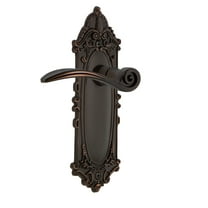 Nostalgic Warehouse Vicswn_Sd_Nk_Lh Swan Non-Turning One-Sided Door Lever - Bronze