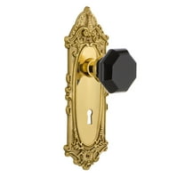 Nostalgic Warehouse Vicwab_Sd_Kh Victorian Rose Single Dummy Door Knob - Brass