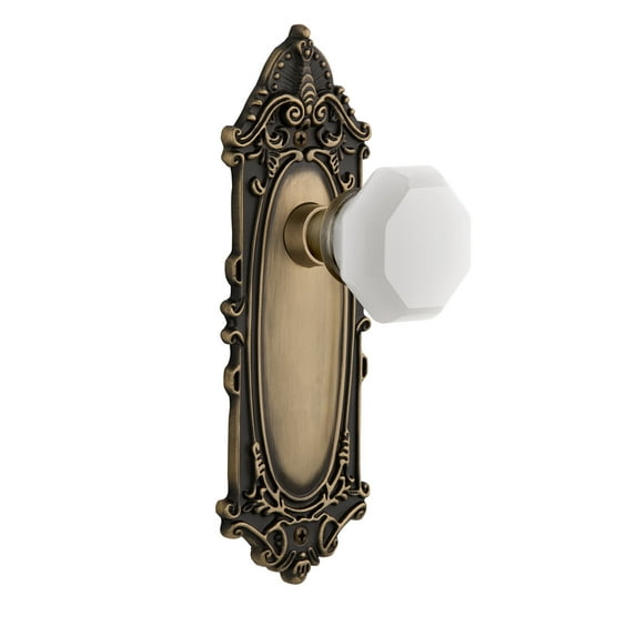 Nostalgic Warehouse Vicwaw_Prv_234_Nk Victorian Solid Brass Rose Privacy Door Knob Set -