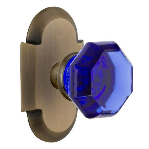 Nostalgic Warehouse Cotwac_Sd_Nk Cottage Solid Brass Rose Single Dummy Door Knob - Brass