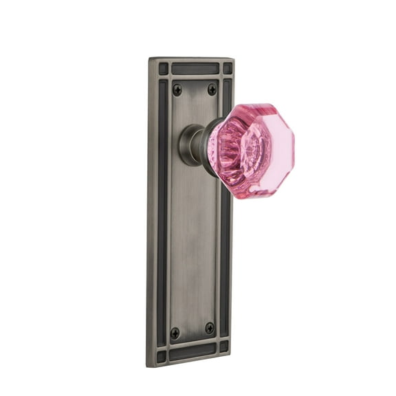 Nostalgic Warehouse Miswap_Sd_Nk Mission Solid Brass Rose Single Dummy Door Knob - Grey
