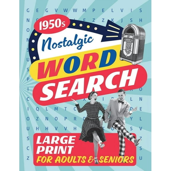 Nostalgic Word Search for Adults and Seniors (Large/Big Print), (Paperback)