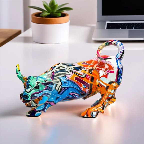 Nostrae Bull Show Pieces, For Home Dcor, Living Room, Decorative Items | Showpieces Gift Items For Home Dcor | Center Table, TV Unit Showcase, Office Desk, Interior, Artifacts Statue