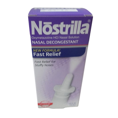 Nostrilla 12 Hour Nasal Decongestant Spray - 0.5 Oz, 2 Pack