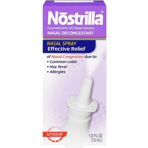 Nostrilla Nasal Decongestant Original Fast Relief, 0.50 oz (Pack of 6)