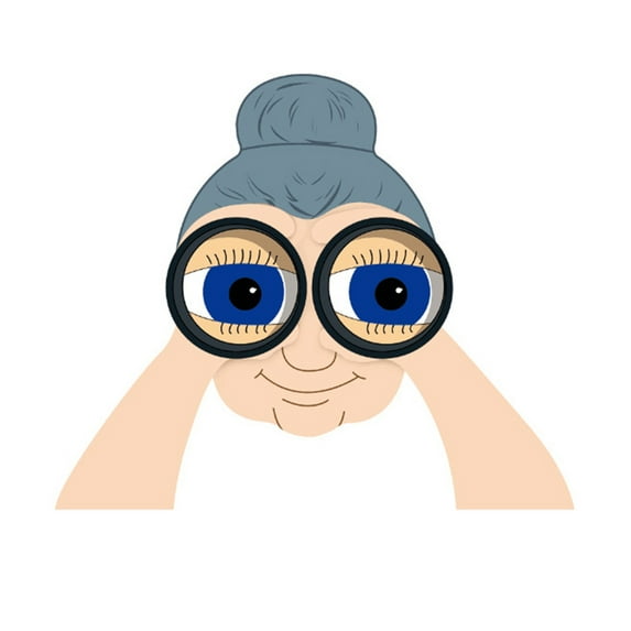 Nosy Old Man And Lady Fence Decoration,Outdoor Funny Garden Yard Fence Art Decor