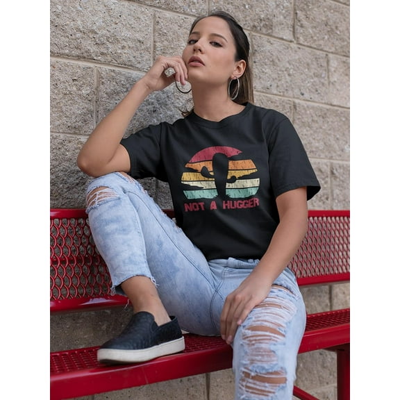 Not A Hugger Cactus Women T-Shirt, Female Large