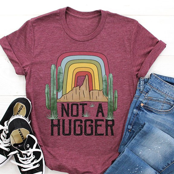 Not A Hugger Graphic Tee Tshirt Retro Tshirt Plus Size Tshirt Plus Size 2Xl 3Xl 4Xl 5Xl 6Xl Available TSHIRT All Size S-5XL