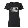 thumbnail image 1 of Not A Hugger Sarcastic Novelty Gift Idea Adult Humor Funny Women's Casual Tees, 1 of 3