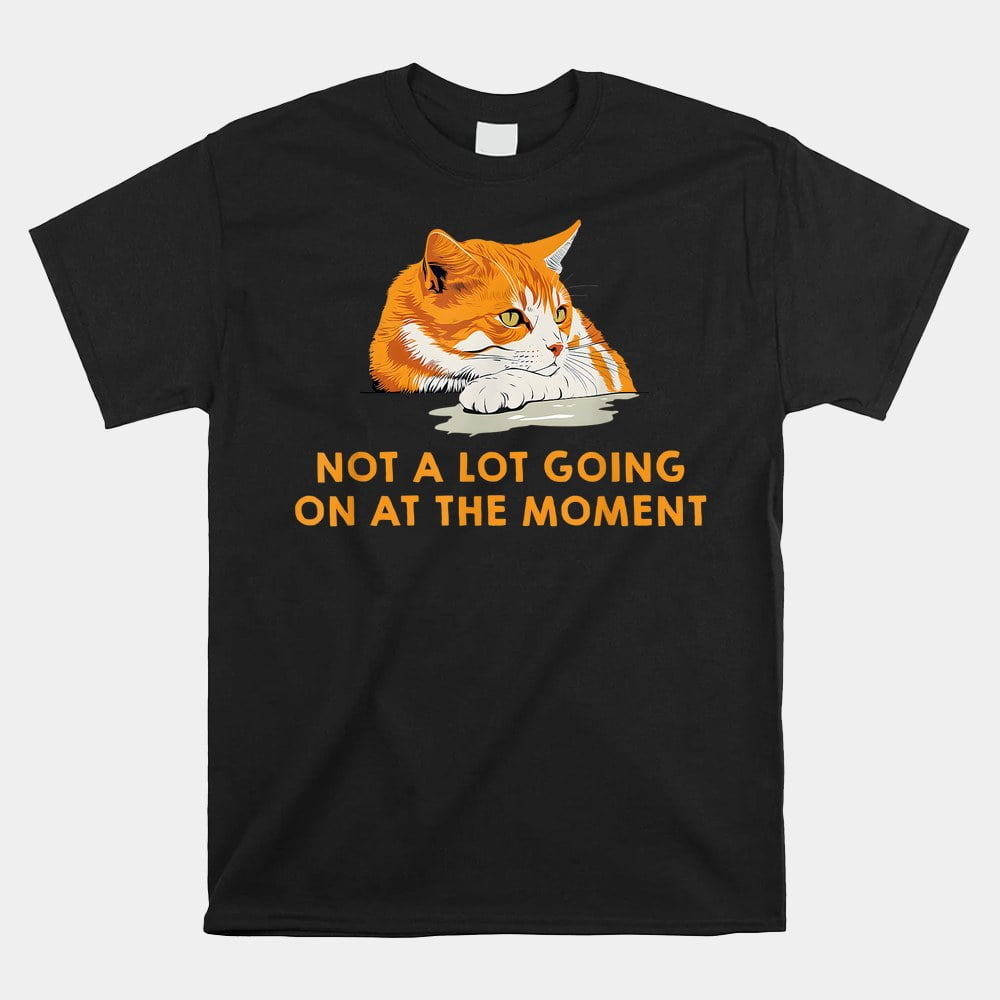 Not A Lot Going On At The Moment Bored Cat Version Shirt